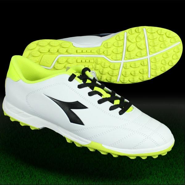 イタリア　【diadora|ディアドラ】サッカーフットサルトレーニングシューズ DIADORA（ディアドラ） ITALICA 3 R TF ホワイト×ブラック 【diadora