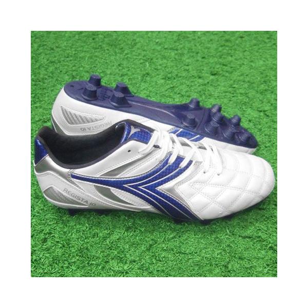 DIADORA（ディアドラ） レジスタ10 MD PU ホワイト×ブルー 【diadora