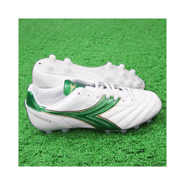 DIADORA（ディアドラ） レジスタMD PU ホワイト×グリーン 【diadora