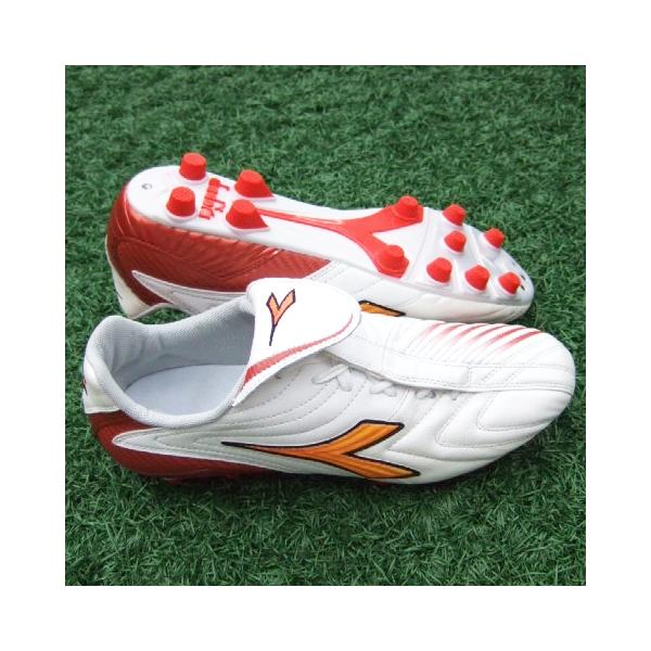 DIADORA（ディアドラ） イタリカ MD PU ホワイト×レッド 【diadora