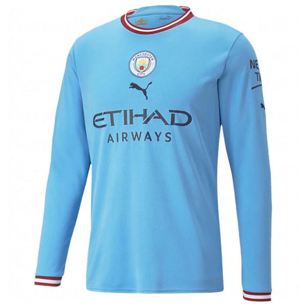 PUMA プーマ マンチェスターシティ 21/22 ユニフォーム 長袖 レプリカ PUMA マンチェスターシティ 22-23 ホーム 長袖レプリカユニフォーム