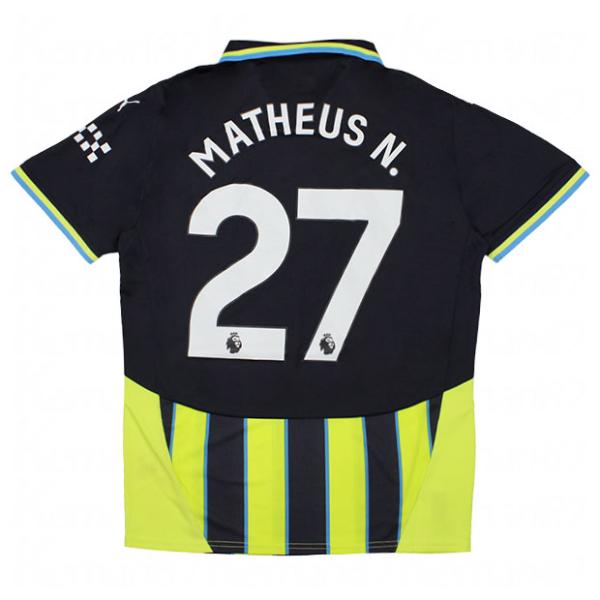 24-25 マンチェスター・シティ ユニフォーム　マテウス・ヌネス　27 PUMA マンチェスターシティ 24-25 アウェイ 半袖レプリカ