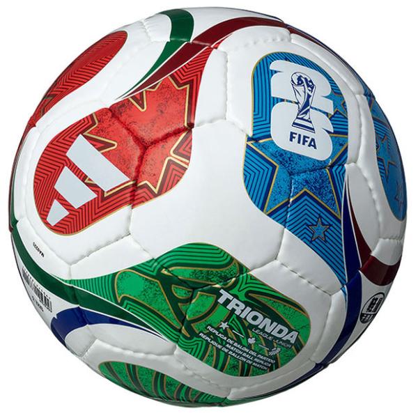 アディダス、サッカーボール3号球。「2026 FIFAワールドカップ(FIFA World Cup 26)」で使用される公式試合球のレプリカモデル、軽量タイプ。開催国であるアメリカ・カナダ・メキシコの3か国を表現した「TRI」と、スペイン語...