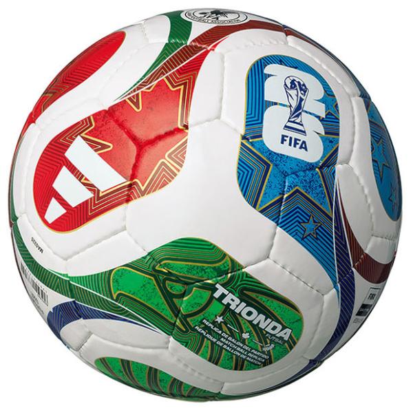 アディダス、フットサルボール4号球。「2026 FIFAワールドカップ(FIFA World Cup 26)」で使用される公式試合球のレプリカモデル。開催国であるアメリカ・カナダ・メキシコの3か国を表現した「TRI」と、スペイン語で「波」を...