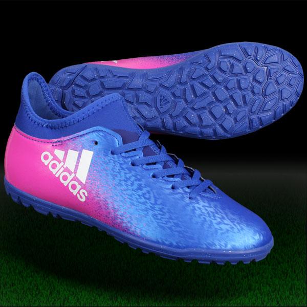 adidas（アディダス） ジュニア エックス 16.3 TF J ブルー×ランニング