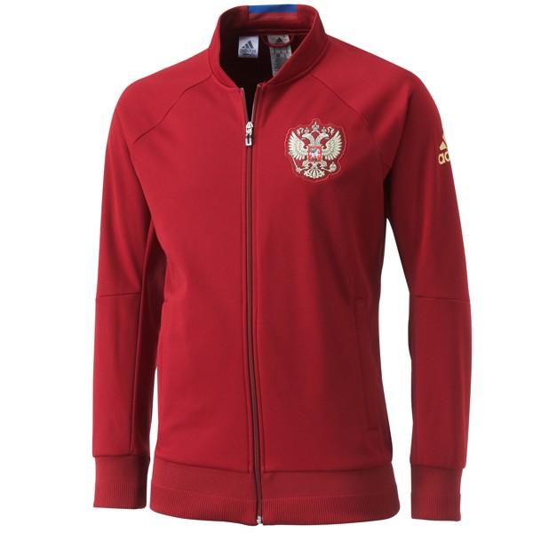 美品 アディダス ロシア代表 アンセムジャケット ジャージ L エンジ
