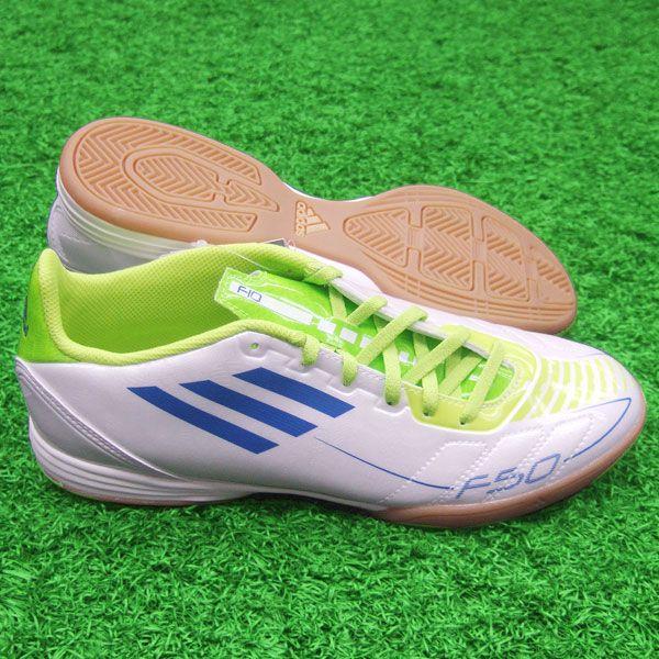 adidas F10 INフットサルシューズ adidas（アディダス） F10 IN ホワイト×アノダイズブルー 【adidas