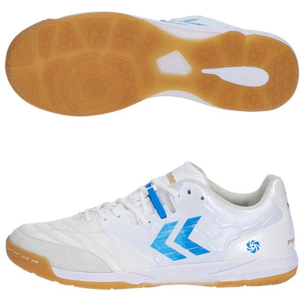 アピカーレ 6.0 ELITE WIDE　ホワイト×サックス　【hummel|ヒュンメル】フットサルシューズhas5134-1075