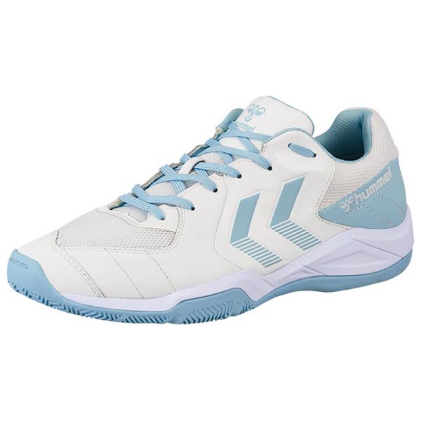 インドアシューター 6　ホワイト×ライトブルー　【hummel|ヒュンメル】ハンドボールシューズhas8045-1067