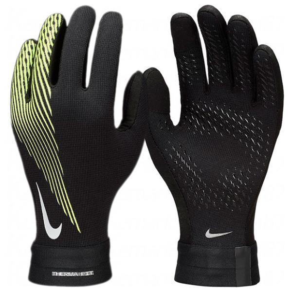 NIKE ジュニア THERMA-FIT アカデミー グローブ ブラック×ボルト