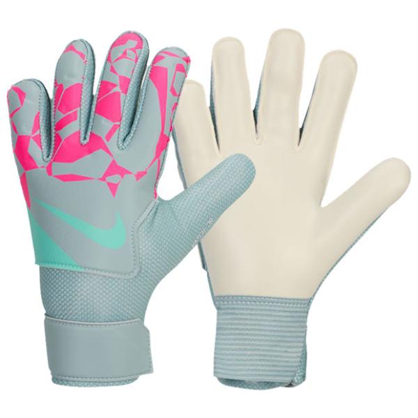 ナイキ、子供/ジュニア/キッズ用GKグローブ。フォームパッドで必要な部分のクッション性を強化。手のひら部分の滑らかな肌触りで、どんな天候でも最高のパフォーマンスを発揮。カラー：オーシャンキューブ×ピンクブラスト×オーロラグリーンモデル：20...
