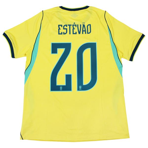 爆買!! ブラジル代表 2026 ホーム 半袖レプリカユニフォーム 20.エステヴァン・ウィリアン 【NIKE|ナイキ】ナショナルチームレプリカウェアーif70