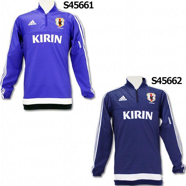 L サッカー日本代表 ハイブリッドトップ 青 KIRIN入り