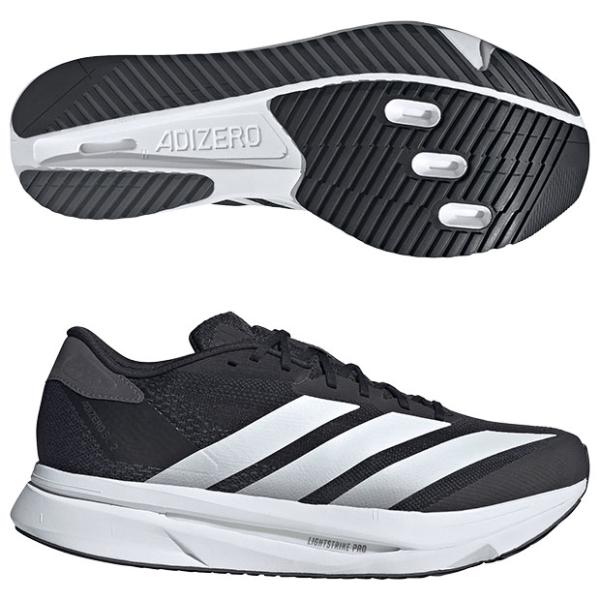 アディゼロ SL 2 ワイド　コアブラック×フットウェアホワイト　【adidas|アディダス】ランニングシューズji2986