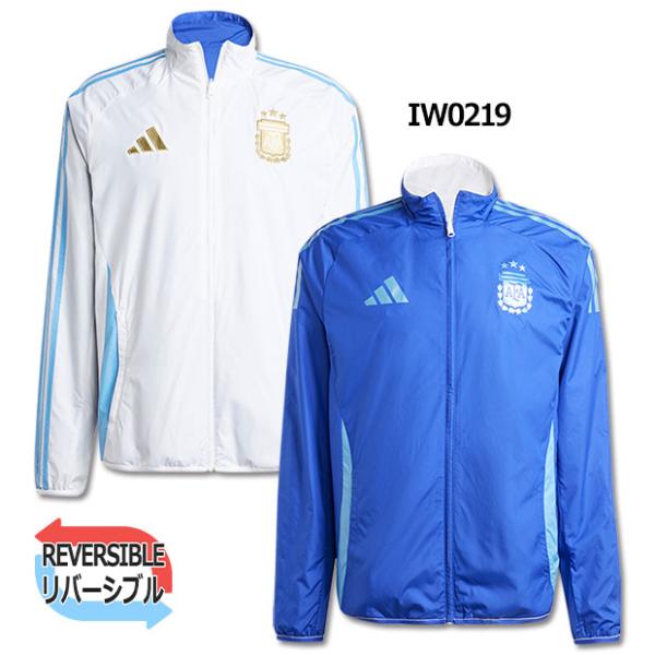 未使用　adidas　アルゼンチン代表　アンセムジャケット　フルスポンサー メンズM adidas アルゼンチン代表 アンセムジャケット Messi