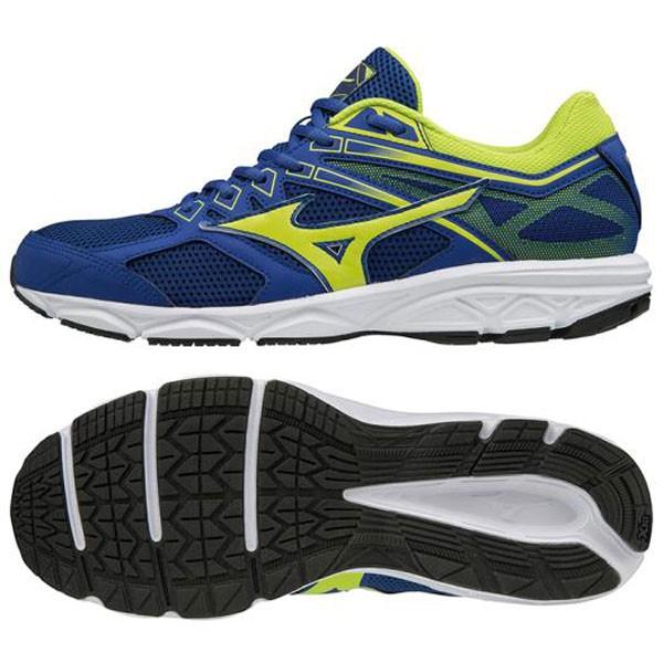 Mizuno ランニングシューズ 青/黄 日本製 MIZUNO（ミズノ） スターゲイザー ブルー×イエロー 【MIZUNO|ミズノ