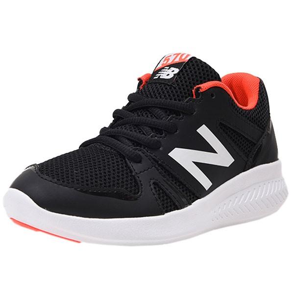 New Balance（ニューバランス） ジュニア KJ570 BOY ブラック×オレンジ