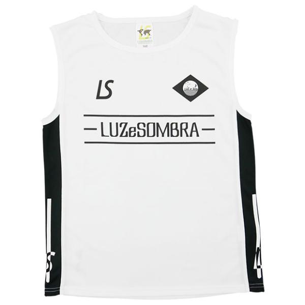 ジュニア LUZ PLAYING ノースリーブシャツ　ホワイト　【LUZ e SOMBRA|ルースイソンブラ】サッカーフットサルジュニアウェアーl22