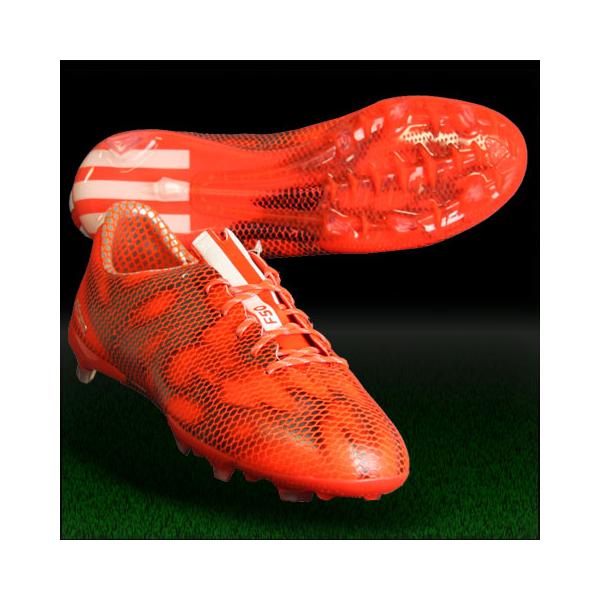 adidas（アディダス） アディゼロ F50 FG J ソーラーレッド×ランニング