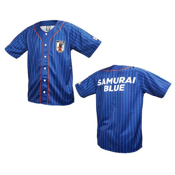 JFA SAMURAI BLUE ユニフォーム サッカー　ベースボールシャツXL ベースボールシャツ(サッカー日本代表) | JFA STORE | 日本