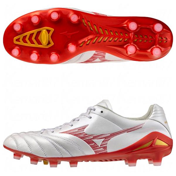モナルシーダ NEO 3 ELITE　スーパーホワイトパール×ルビーレッド　【MIZUNO|ミズノ】サッカースパイクp1ga262060