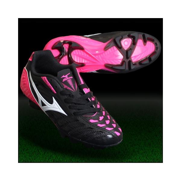 MIZUNO イグニタス 3 Jr MD ブラック×ホワイト×ピンク 【MIZUNO|ミズノ