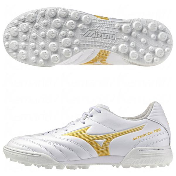 モナルシーダ NEO 3 SW AS　ホワイト×ゴールド　【MIZUNO|ミズノ】サッカーフットサルトレーニングシューズp1gd262450 MIZUNO（ミズノ） モナルシーダ NEO 3 SW AS ホワイト×ゴールド