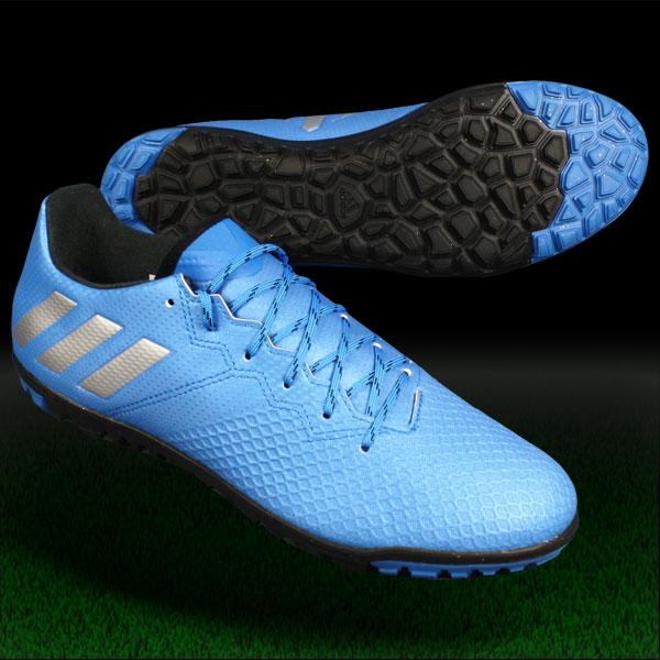 adidas Messi サッカーシューズ シルバー/ブラック/ライトブルー