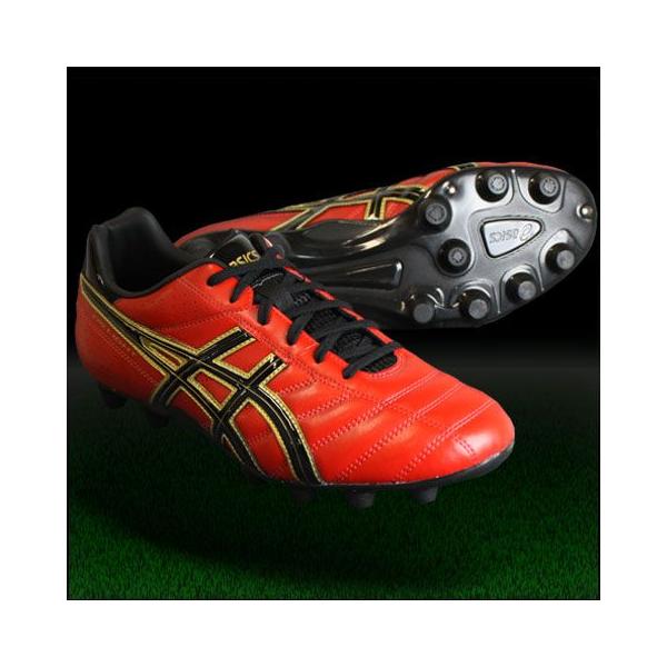アシックス DS LIGHT WB TSI739（サッカースパイク） ASICS DSライト WB ブラック×レッド 【asics|アシックス