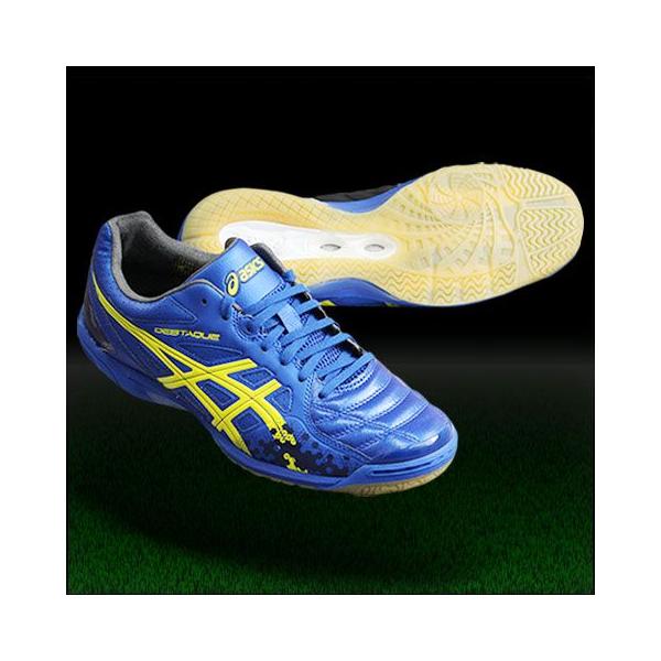 ASICS デスタッキ 4 J ブルー×イエロー 【asics|アシックス