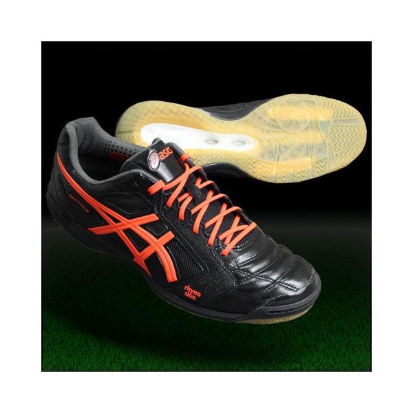ASICS（アシックス） デスタッキ 5 J ブラック×ネオンオレンジ 【asics
