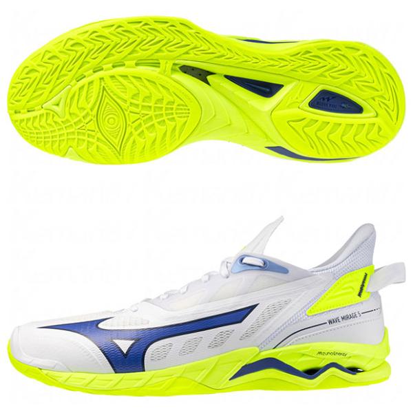 MIZUNO（ミズノ） 爆買!! ウエーブ ミラージュ 5 ホワイト×ブルー