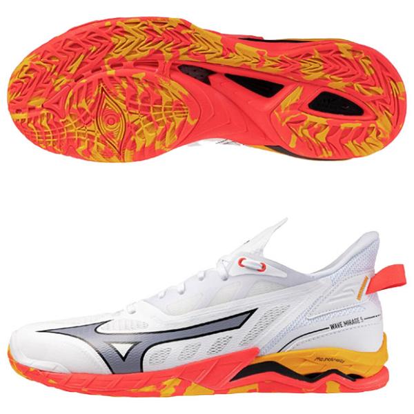 Mizuno サッカーシューズ ホワイト26.5cmオレンジ シューズキーパー付 Mizuno サッカーシューズ ホワイト26.5cmオレンジ シューズ