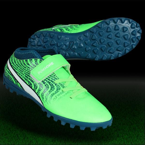 PUMA（プーマ） ジュニア ワン 18.4 TT V JR グリーンゲッコ×プーマ