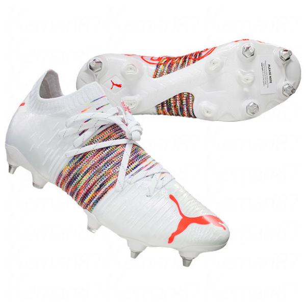 PUMAサッカーシューズ PUMA プーマ キング プラチナム 21 HG/AG(ホワイト×レッド