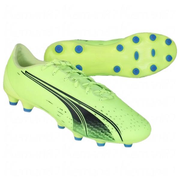 プーマPUMA106932ウルトラ プロHG/AGフィジーライトサッカースパイク PUMA ウルトラ プロ HG/AG フィジーライト×エレクトロパープル