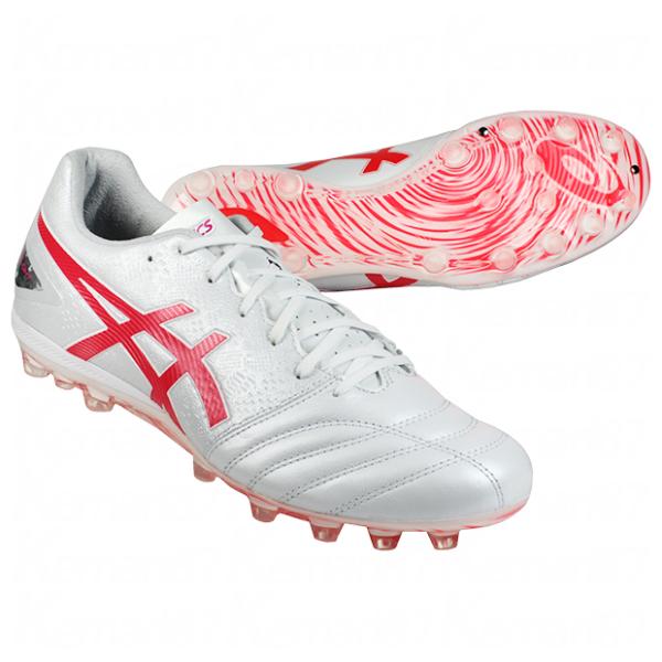 ASICS DS LIGHT サッカースパイク ホワイト/ピンク ASICS DSライト ワイドモデル ホワイト×ピンクグロー 【asics