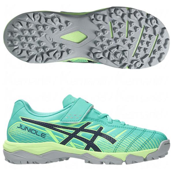 爆買!! ジュニア ジュニオーレ 7 TF　オーロラグリーン×ミッドナイト　【asics|アシックス】サッカージュニアトレーニングシューズ1104a056-30