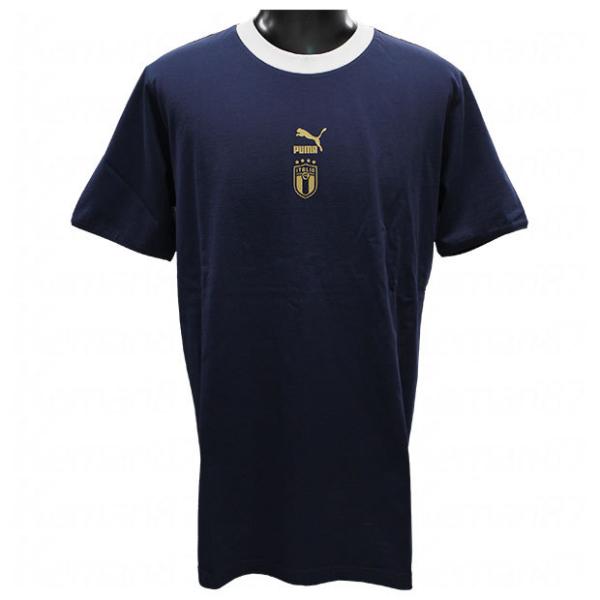 PUMA（プーマ） イタリア代表 FIGC TFS 半袖Tシャツ ピーコート 【PUMA