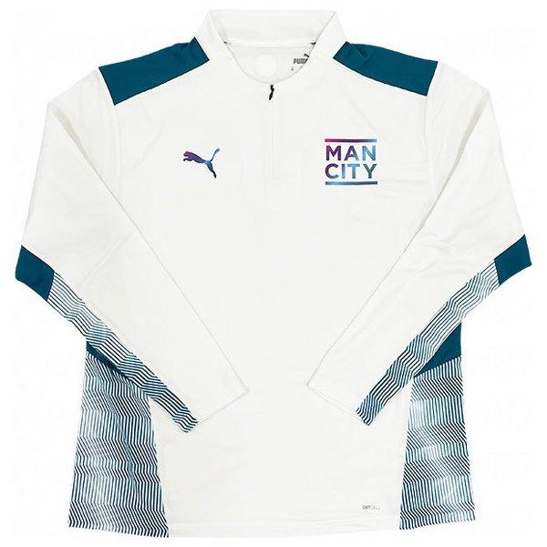 PUMA マンチェスターシティ TR 1/4ジップトップ プーマホワイト