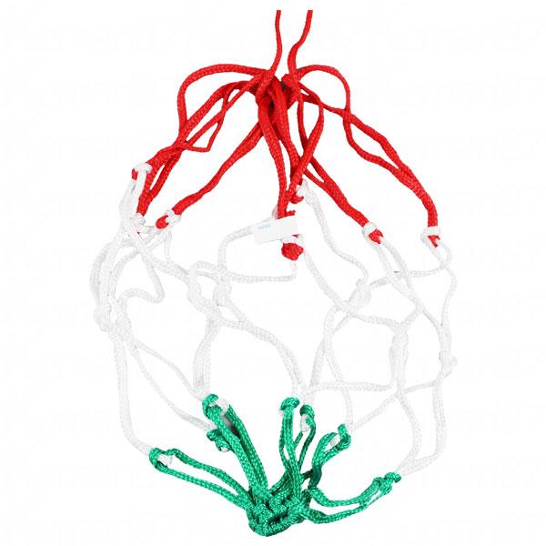 ボール1個が入るボールネット、イタリアカラー。サイズ：F(フリー)カラー：ホワイト×レッド×グリーン※ボールは別売りです