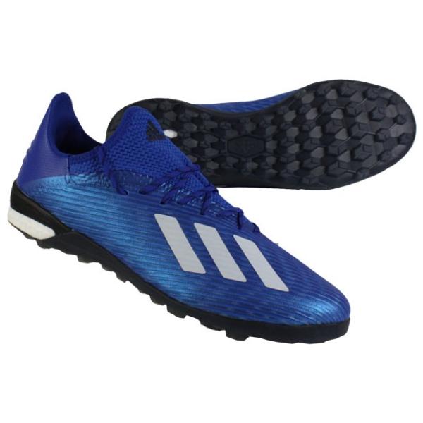 adidas サッカーシューズ ホワイト/ブルー adidas アディダス エックス スピードフロー.4 TF ジュニア