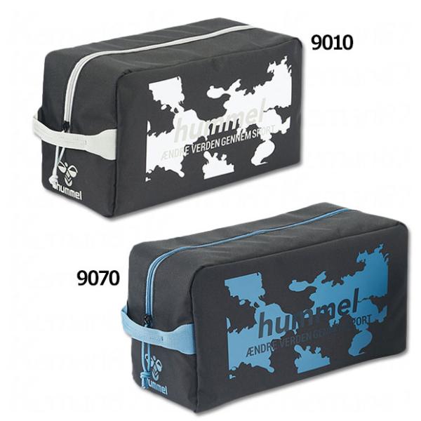 ヒュンメル、シューズバッグ。抗菌・デオドラント素材を裏地に使用したシューズケース。◆抗菌◆防臭素材：合成繊維サイズ：F(フリー)モデル：2025年春夏