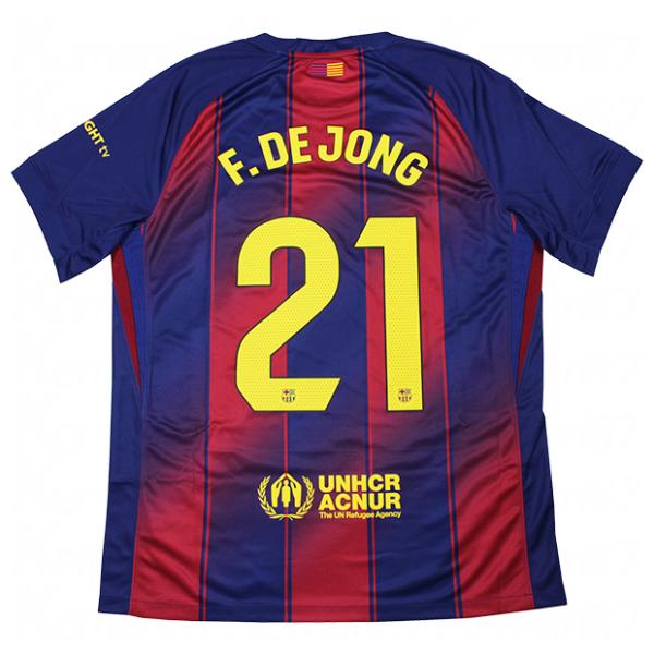 【極美品/正規品】バルセロナ デ・ヨング ユニフォーム NIKE FCバルセロナ 25-26 ホーム 半袖レプリカユニフォーム 21