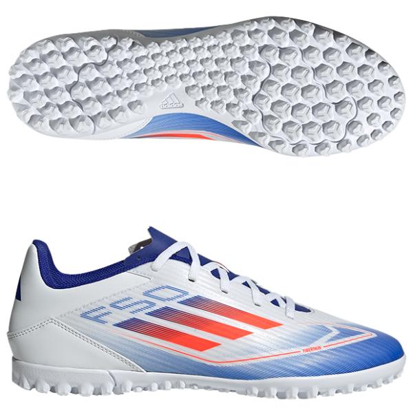  F50 サッカーシューズ ホワイト/レッド adidas（アディダス） F50 CLUB TF フットウェアホワイト×ソーラー