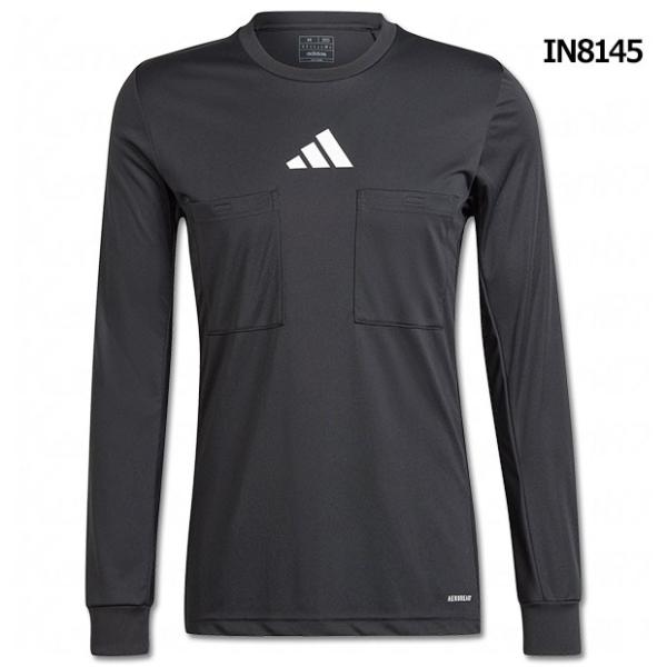アディダス、大人/メンズ用レフリートップ。定番のレフェリー用ウェアー。脇の下はタックインしたシャツがパンツからはみ出さない特殊な構造。スリムフィット仕様。素材：インターロック品質：ポリエステル100％モデル：2024年春夏