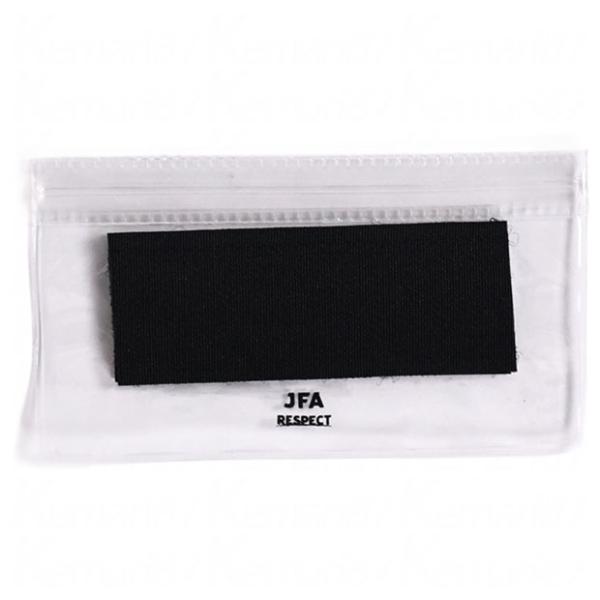 サッカー日本代表、レフリー用リスペクトワッペンホルダー。JFAオリジナル審判グッズ。「JFA RESPCT」ロゴデザイン入り。サイズ：F(フリー)モデル：2025年秋冬