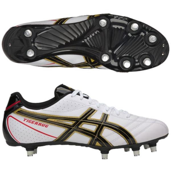 ラグビースパイク   タイガーラグ ASICS タイガーラグ シード 3 ホワイト×ブラック 【asics