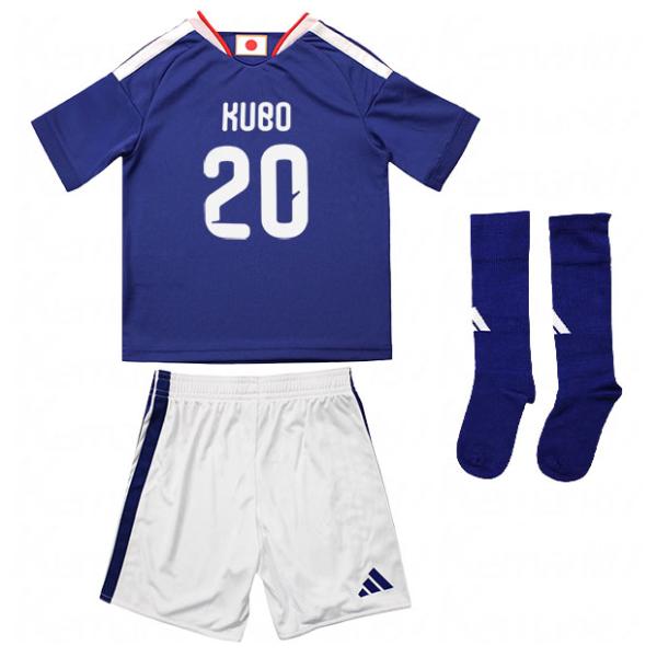 ノベルティ対象 背番号20 久保建英 キッズ アディダス サッカー日本代表 2026 ホーム レプリカ ユニフォーム セット jz9676　【adidas|アディダス】サッカー日本代表レプリカウェアーvz513-20-kubo adidas（アディダス） 背番号20 久保建英 キッズ サッカー日本代表
