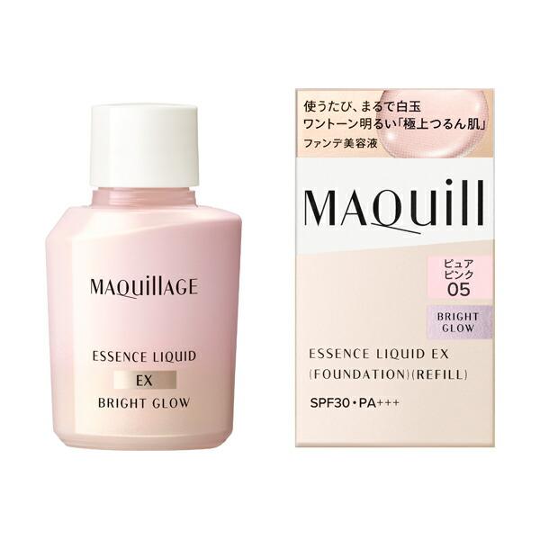 ネコポス資生堂マキアージュ白玉ファンデ美容液エッセンスリキッドＥＸブライトグロウ ピュアピンク05レフィル ファンデーション 日中用美容液資生堂正規店爆買